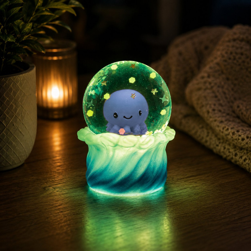 Smooshos Snow Globe Glow in the Dark Sea Animals - Image 4