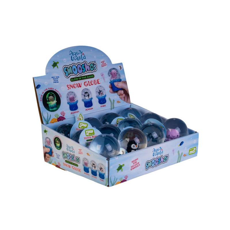 Smooshos Snow Globe Glow in the Dark Sea Animals - Image 5