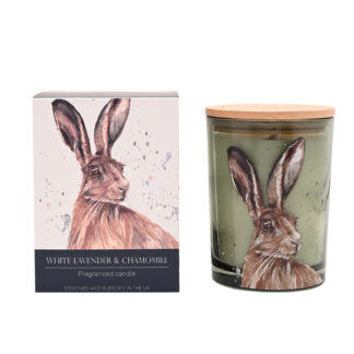 Meg Hawkins 250g Candle Hare - White Lavender & Chamomile
