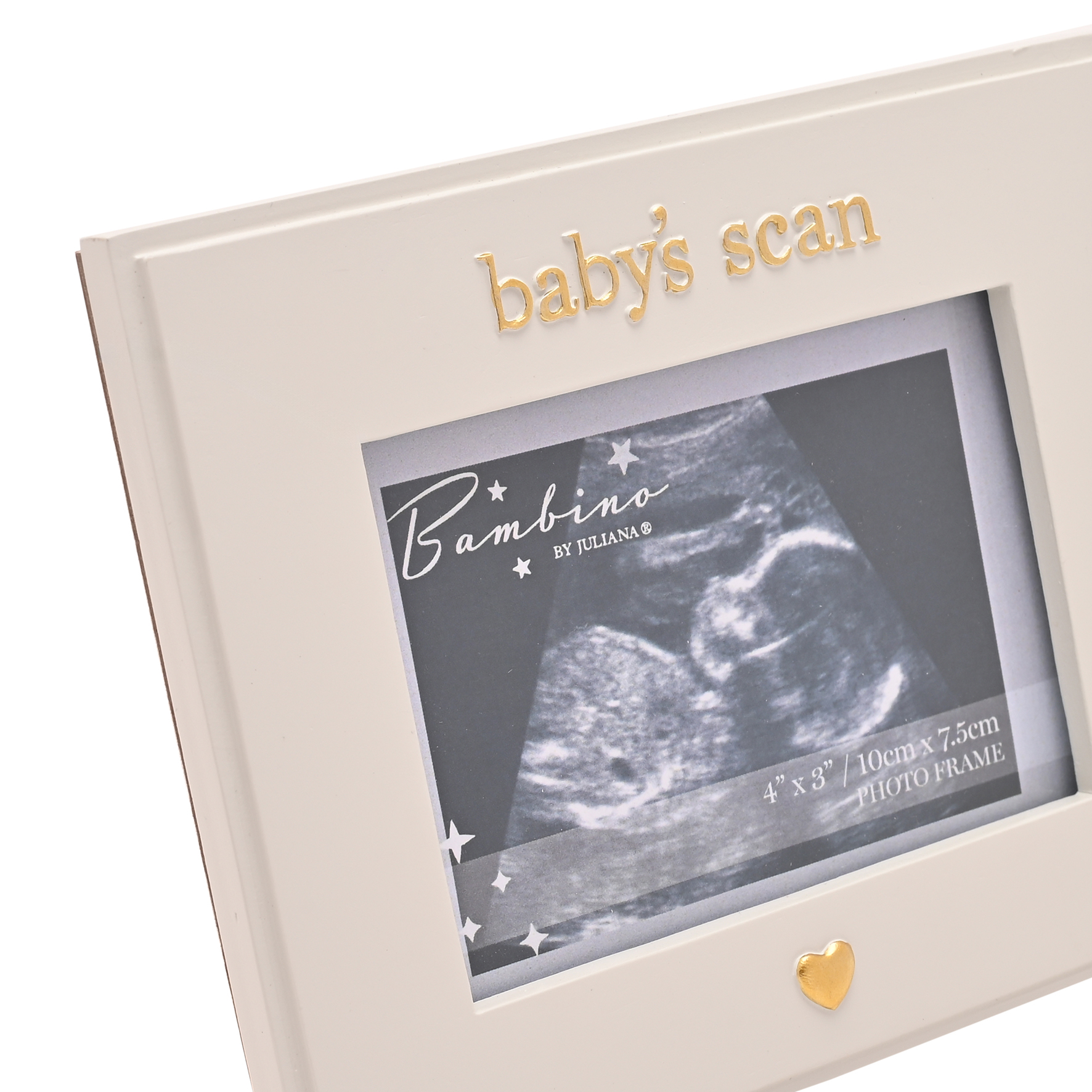 Bambino Baby Scan Resin Photo Frame - Little Heart 4" x 3" - Image 3