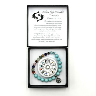Zodiac Bracelet Pisces Turquoise (Howlite)