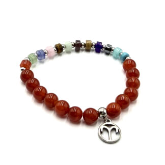 Zodiac Bracelet Aries Carnelian
