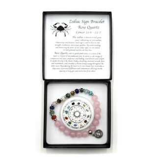 Zodiac Bracelet Cancer Rose Quartz