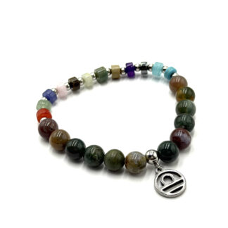 Zodiac Bracelet Libra Indian Agate
