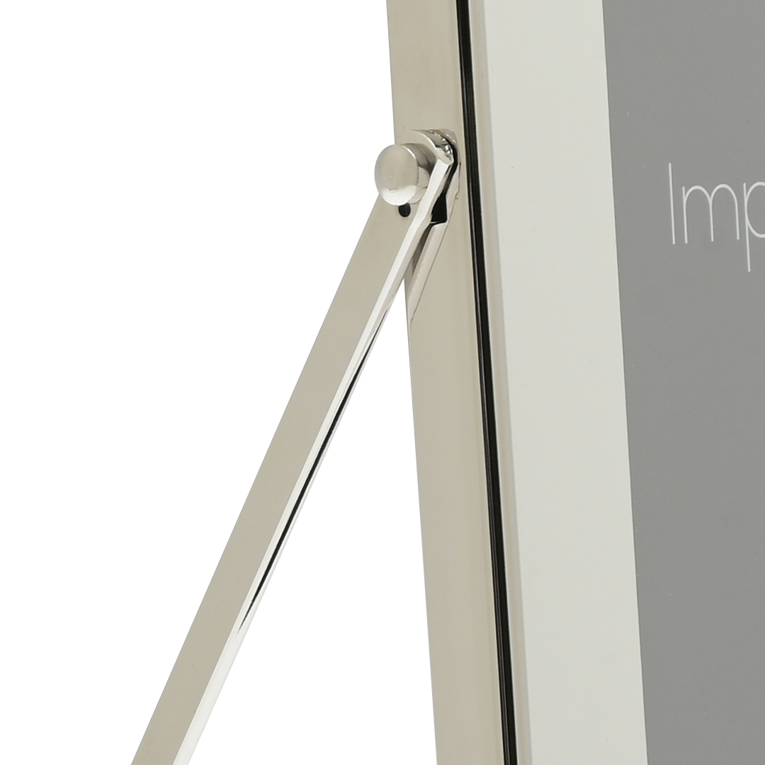 Impressions Silver Colour Photo Frame White Border 4" x 6" - Image 3