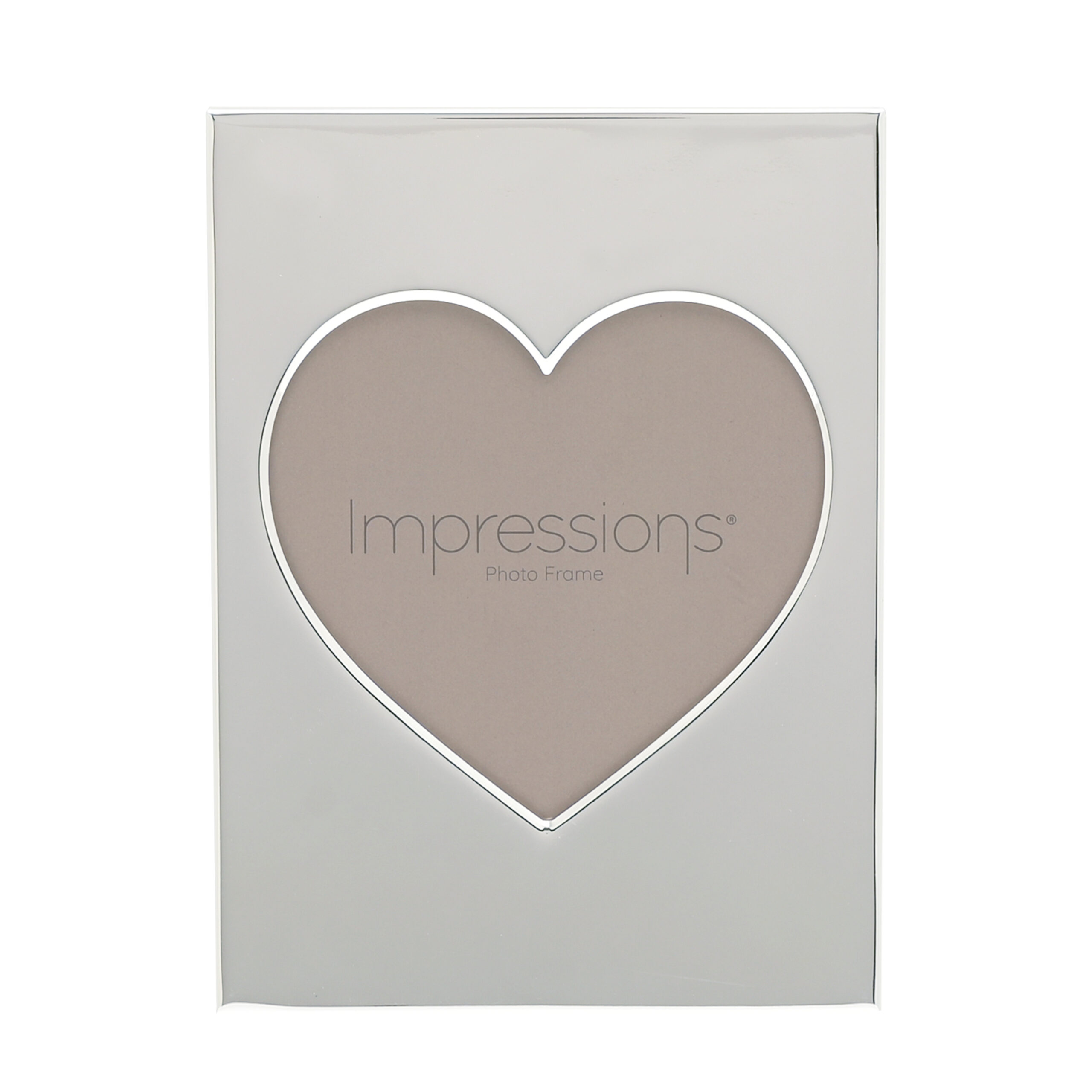 Impressions Heart Aperture Metal Plated Frame 5" x 5" - Image 3