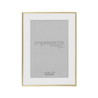 Brushed Brass Finish Photo Frame 4" x 6"