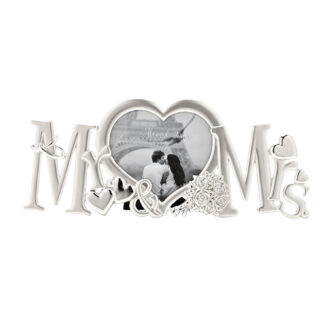 Silverplated Frame - "Mr & Mrs"