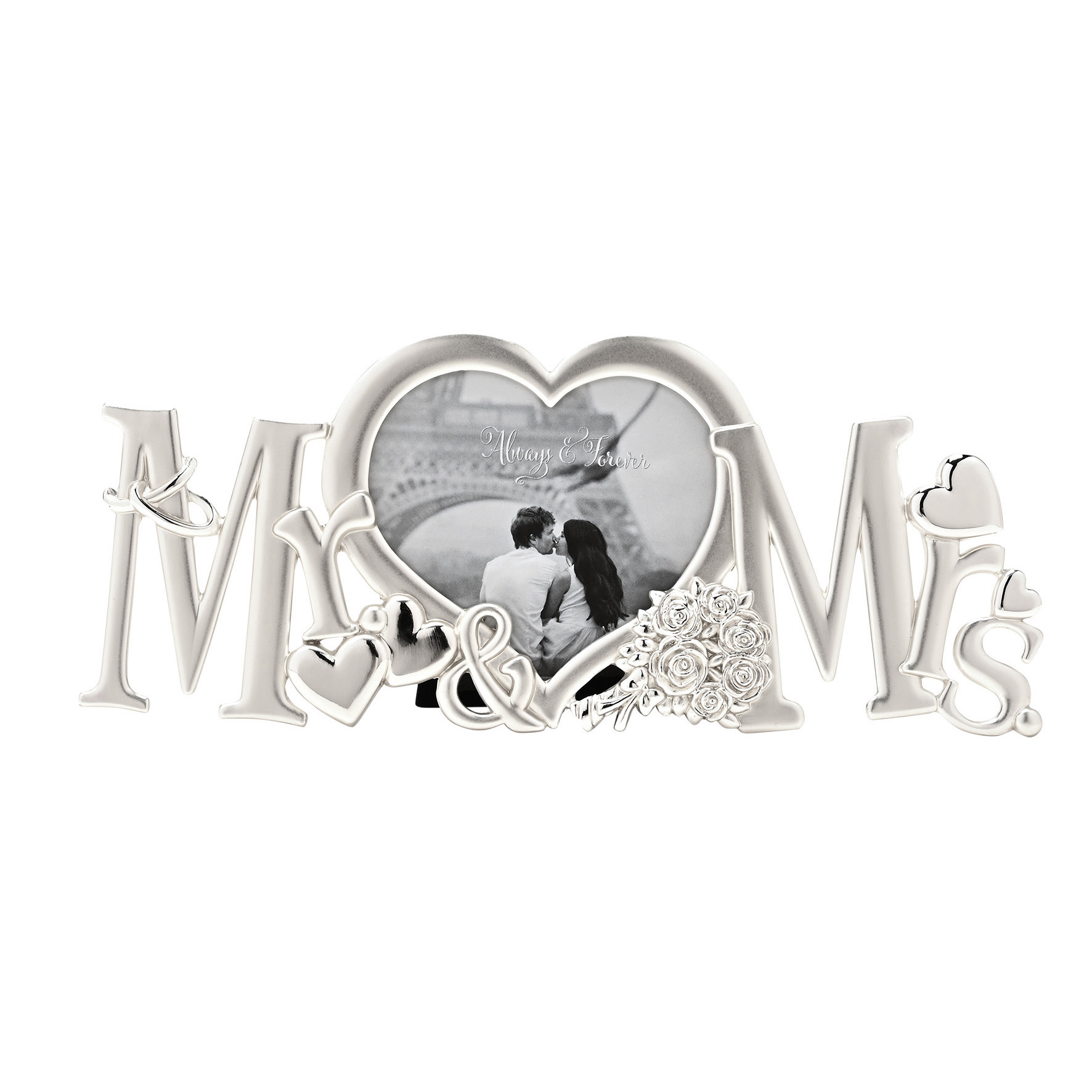 Silverplated Frame - "Mr & Mrs"