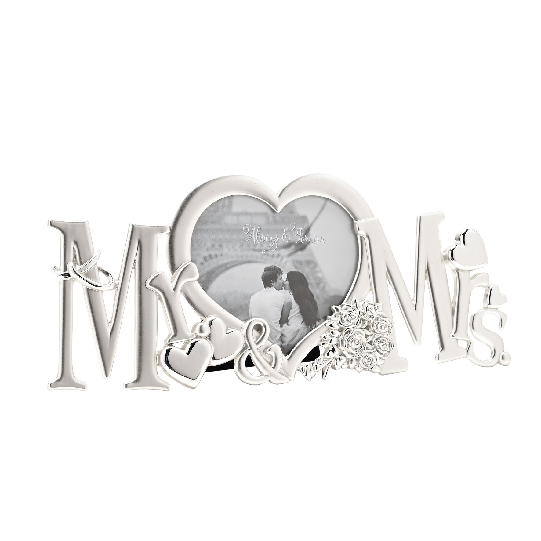 Silverplated Frame - "Mr & Mrs" - Image 2