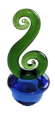 Kiwiana Glass Art Koru