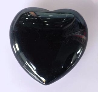 Gemstone Heart Black Obsidian