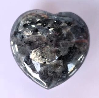 Gemstone Heart Dark Labradorite