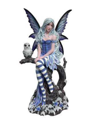 Large Sitting Fairy with Owl