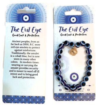 Hamsa Evil Eye Bracelet with Eye of Providence in Circle Charm